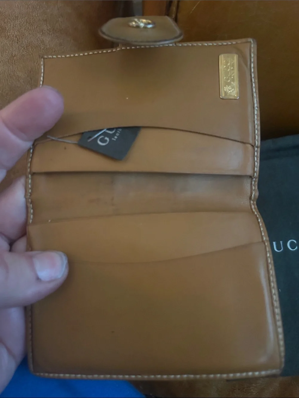 Gucci Brown Monogram Canvas Wallet with Green-Red Web Stripe